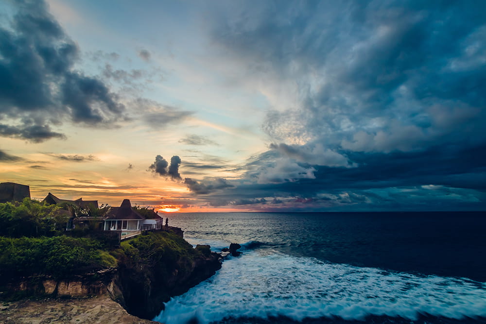 Zonsondergang bij Nusa Lembongan