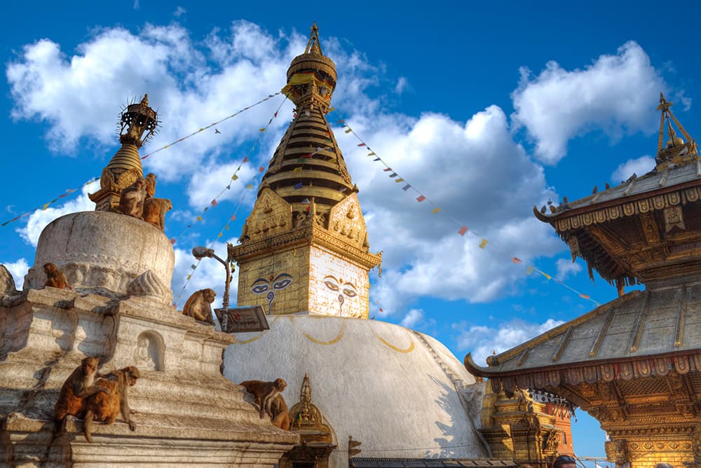 Swayambhunath tempel in Kathmandu