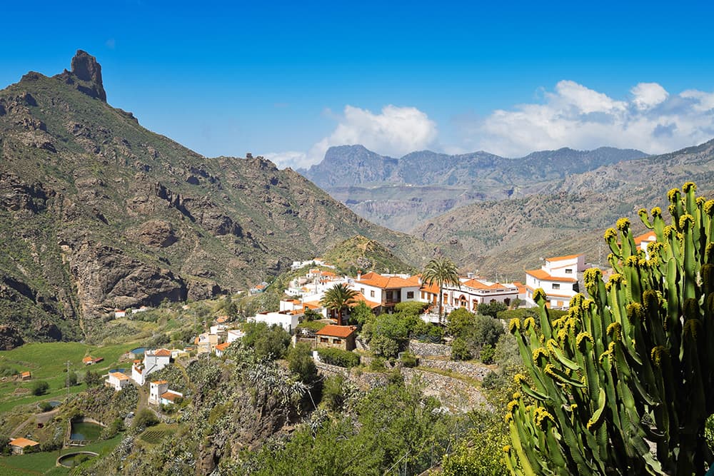 Uitzicht op Gran Canaria vanaf Tejeda