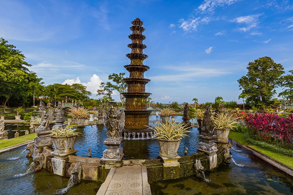 Watertuinen Tirta Gangga in Bali