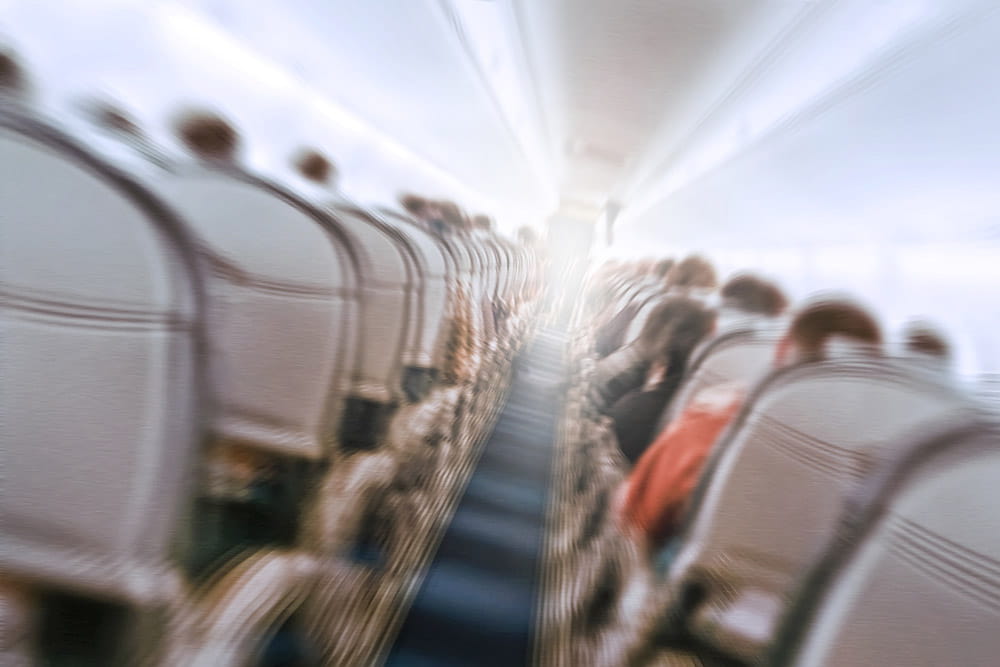 Turbulentie in het vliegtuig